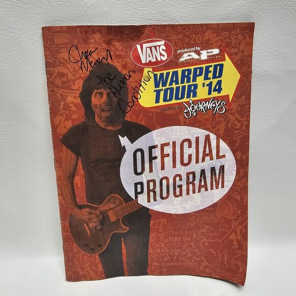 Other - Warped Tour 2014 Program Signed by Chris Maynard of The Human Condition